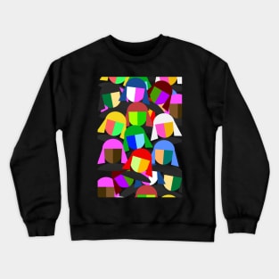 Abstract Faces Crewneck Sweatshirt